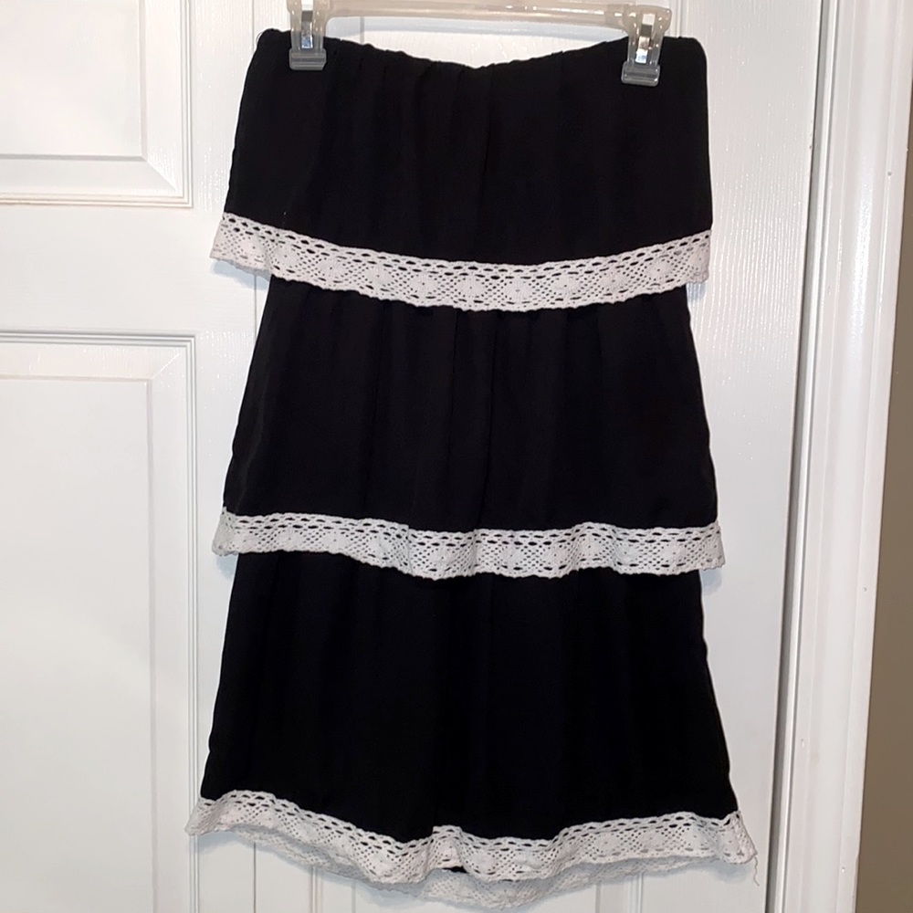 Boutique Black Strapless Dress